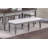 Elifils Fabric Dining Bench in Gray