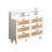 Rattan Storage Cabinet With LED Lights And Power Outlet-111654631