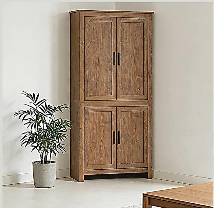 Armoire de rangement autoportante, garde-manger, avec tablettes réglables