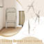 Ensemble de 6 chaises pliantes en tissu rembourré avec siège rembourré et structure en métal