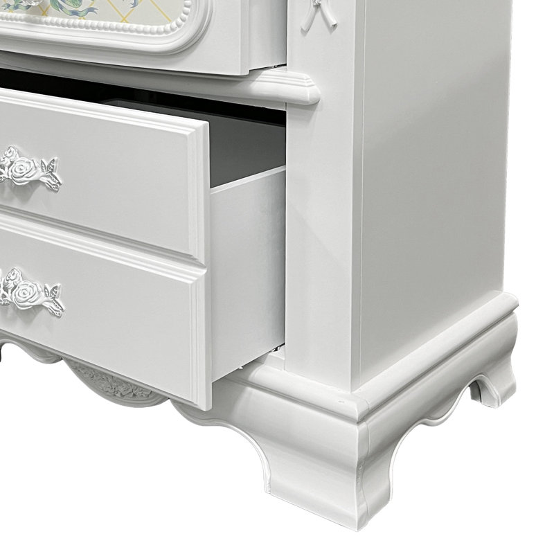 Table de chevet, finition blanche
