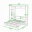 Lit escamotable en bois avec tablettes et garde-robe-2127528493-2127528498