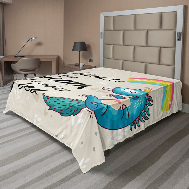 Drap plat Ambesonne, Drap plat pour très grand lit californien