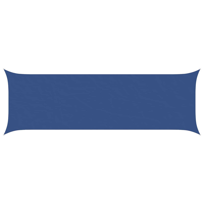 Vidaxl Sunshade Sail Oxford Fabric Rectangular Patio Shade Sunscreen Canopy, Blue, 2m W x 6m L