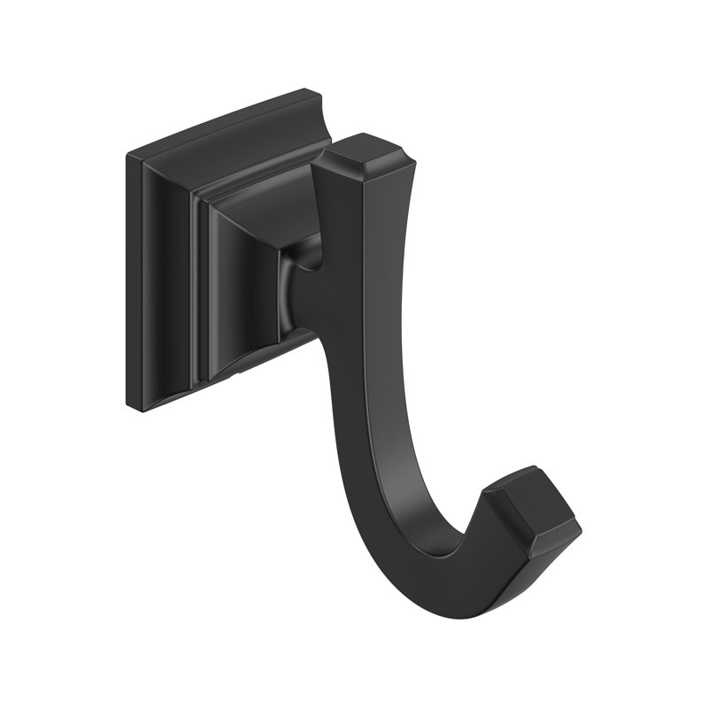 Wall Mounted Robe Hook, Matte Black
