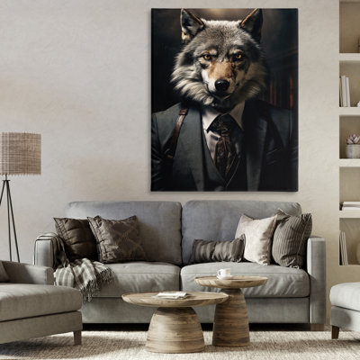 Toile tendance loup de Wall Street, design par Ray Powers