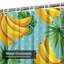 Rideau de douche à motif de feuilles de palmier tropical avec 12 crochets-748627992