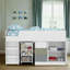 Liston Kids Midsleeper with Wardrobe Bedroom Set