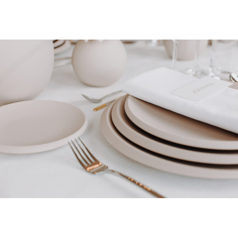Villeroy & Boch - NewMoon Beige Salad Plate, Premium Porcelain, 9 in
