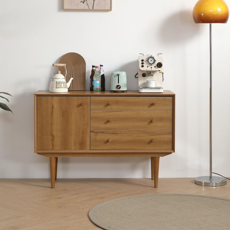 Storage Console Table with 3 Drawers