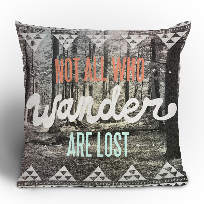 Wesley Bird Wander Throw Pillow, 20" x 20"