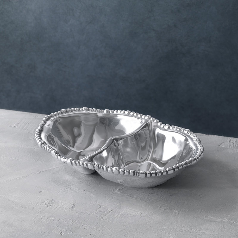Organic Pearl Divided Serving Dish