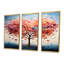 «Blossoming Pink Heart Tree», ensemble de décorations murales-753963298-753963476