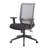 Zara Rolling Task Chair, Grey Black Mesh, Synchro-Tilt And Gas Lift