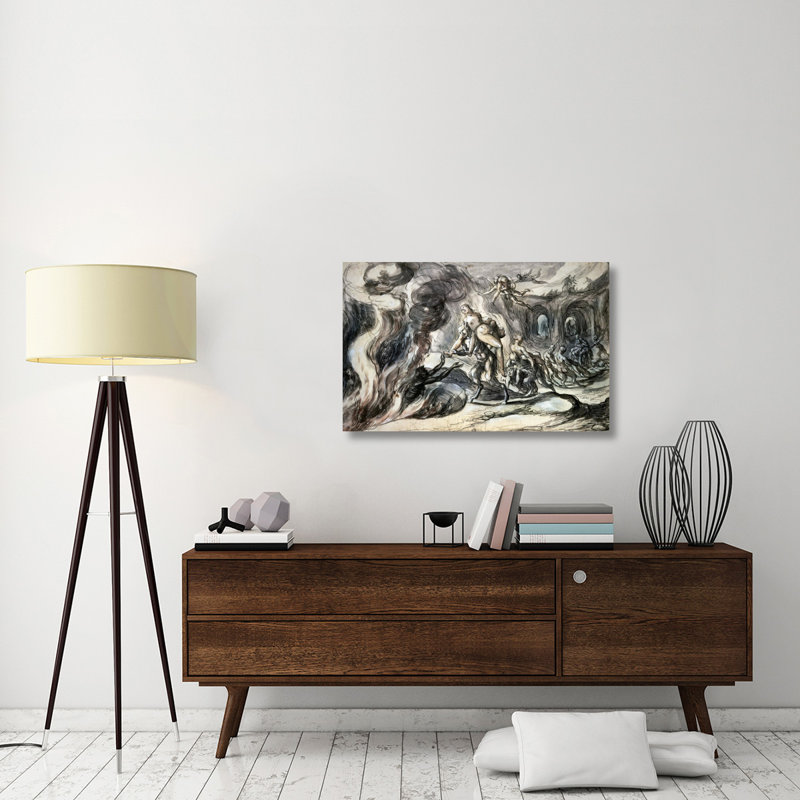 " Eurydice In Hell ", 25" H x 40" W x 2" D