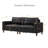 78.5" Big Loveseat for Living Room,Apartment,Upholstered Breathable Faux Leather PU Couch,Loveseat-1669365756