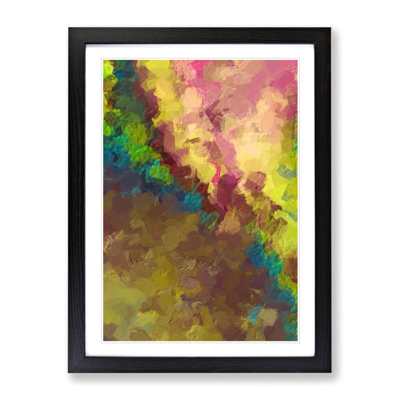 Gods Of The Sea - Single Picture Frame Print, 64cm H x 46cm W x 2cm D, Black