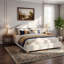 Lit plateforme tapissier Jenson
