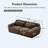 2-Seater Modular Sofa With Plush Fabric And High-Density Sponge-1743477169