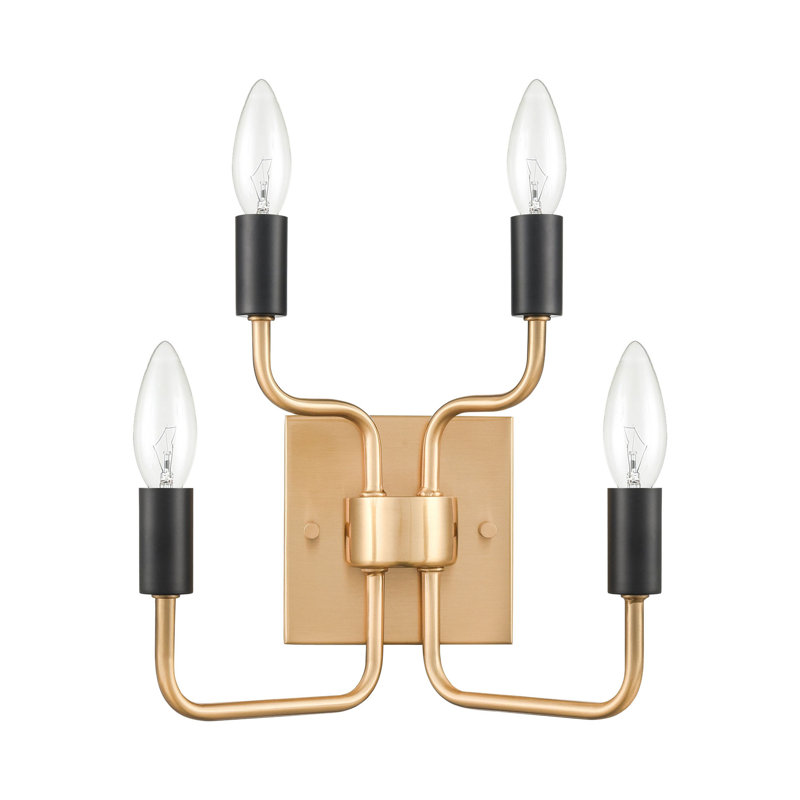 Epping Avenue 10'' High 4-Light Sconce - Aged Brass