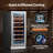 30" Dual Zone Wine and Beverage Refrigerator Combo, 2 Piece 15" Built-In Wine Cooler & Beverage Cooler, 6 Cu. Ft. Capacity, 33-Bottle Wine Fridge + 100-Can Drink Cooler, 34–65°F Temperature Control, Adjustable Shelves, Front Venting (2 units)