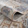 Medallion Design Performance Gray/Brown/Blue Machine Washable Area Rug