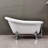 Clawfoot 53.93'' x 31'' Soaking Acrylic Bathtub