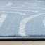 Tapis bleu crème à mailles abstraites Fresno-102211060