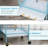 55" Blue 2 in 1 Convertible Parrot Bird Cage with Rolling Wheels