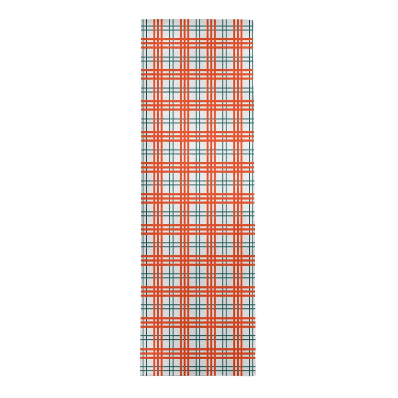 Plaid Indoor Rug, Runner 2'6" x 8'