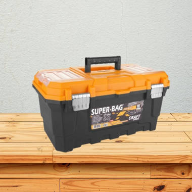 Casaculina 19” Tool Box with Removable Tool Tray, 2 Pieces Set
