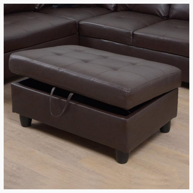 Canapé modulaire en cuir 3 pièces Kertu