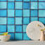 Emery 4x4 Square Handmade Crackled Glossy Terracotta Tile-905382732