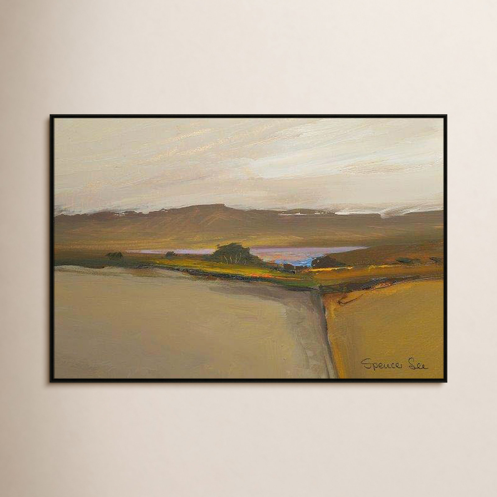 Mack "Heaven and Earth IV" Print, Espresso Framed, 41.5'' H x 61.5'' W x 2'' D