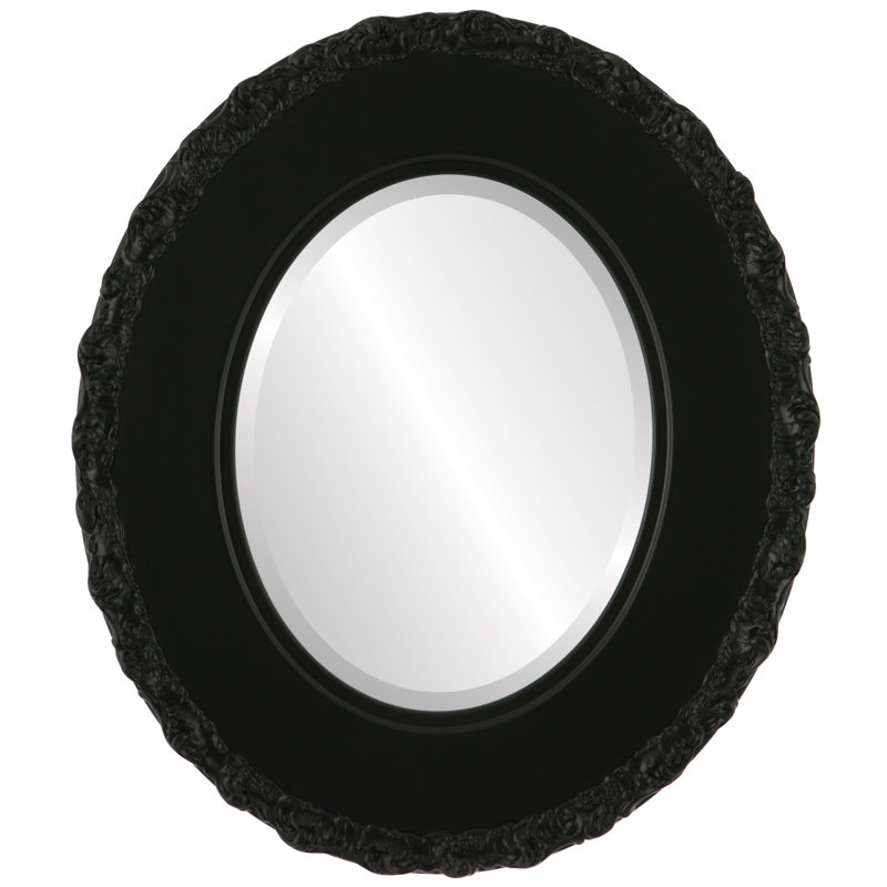 Miroir d'appoint à oreilles Wingard, H 23 po x l 19 po, Noir mat