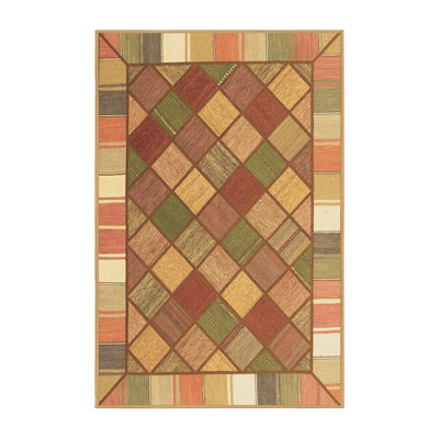 Tapis contemporains brun lavable à la machine 2639