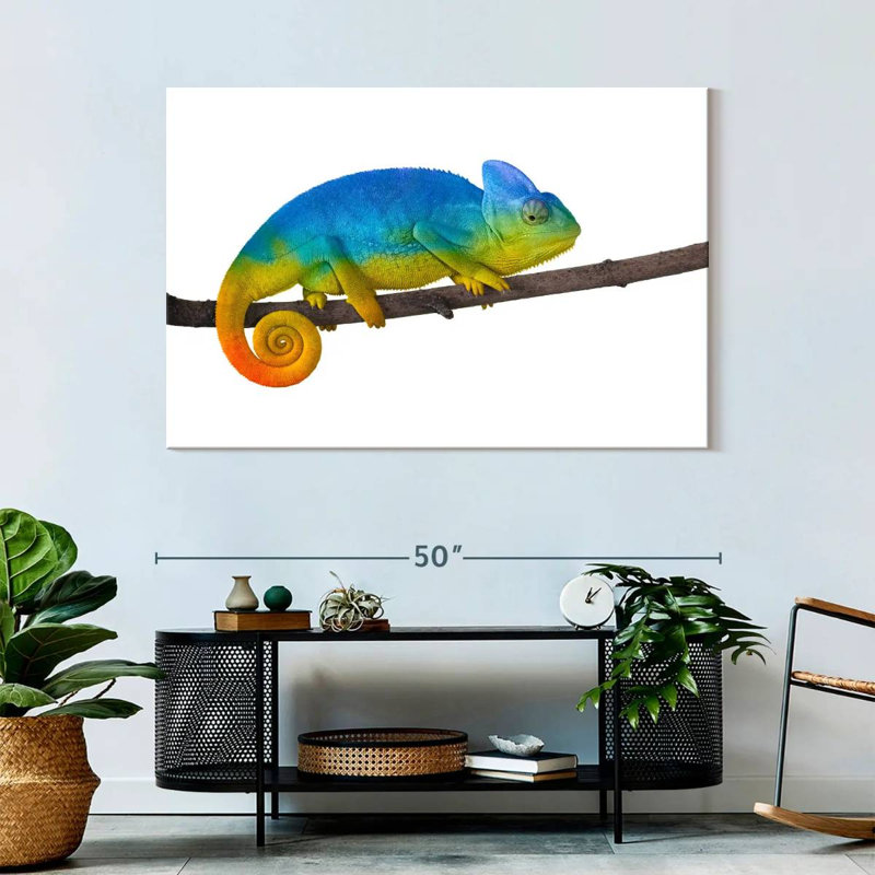 Brampt Vibrant Blue Chameleon, 32" H x 48" W