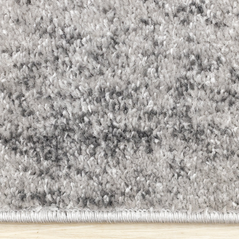 Brue Modern Grey Black Indoor Area Rug, Rectangle 7'10" x 10'6"