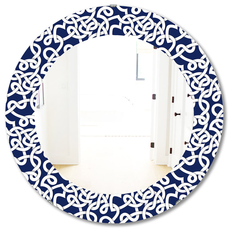 Miroir mural Mid-Century, H 31,5 po x l po