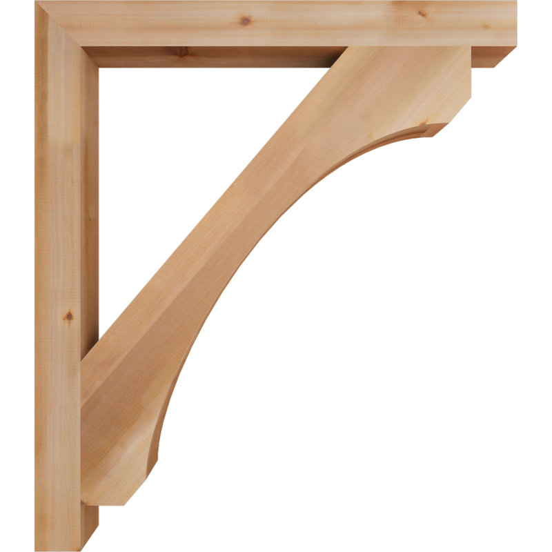 Support en blocs de cèdre rouge occidental l 3 1/2 po x P 42 po x H 48 po, Cèdre rouge, 48" H x 3.5" W x 42" D, Lisse