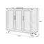 Rangement pour chaussures en alliage d'aluminium noyer