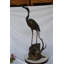 Copper and Metal Great Heron Perched Fountain