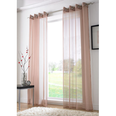 Jaxcen Sheer Curtain Single Panel