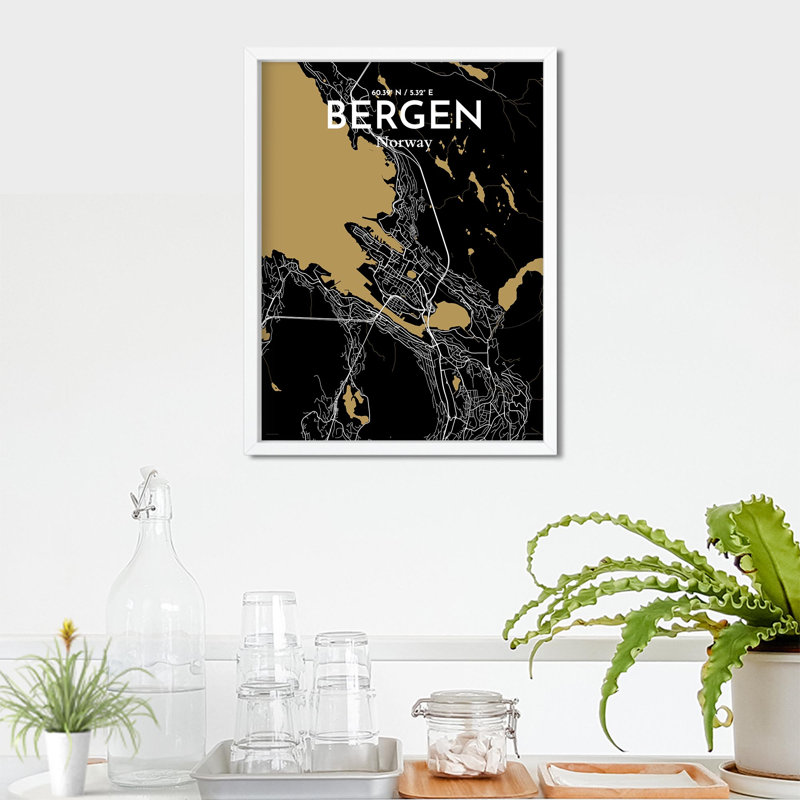 Print, Black/Gold, 24" H x 18" W