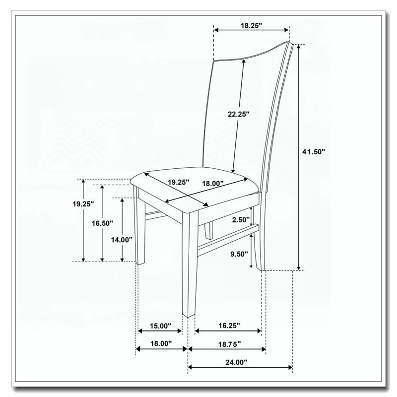 Chaise de salle à manger rembourrée
