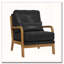 Fauteuil lounge en bois avec tissu métallique-481287426
