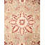 Tapis unique ivoire / rouge / vert clair 6 pi x 9 pi 1 po Mogul