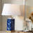 Keshon 23.5" Ceramic Dimmable Table Lamp Set With USB Ports & Type C
