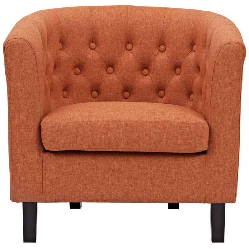 Modway Prospect Upholstered Armchair, Orange