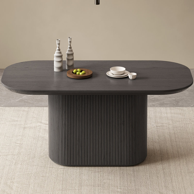 Table de salle à manger 62,99 ", Dark Grey, H 29,64 po x L 62,99 po x l 33,46 po
